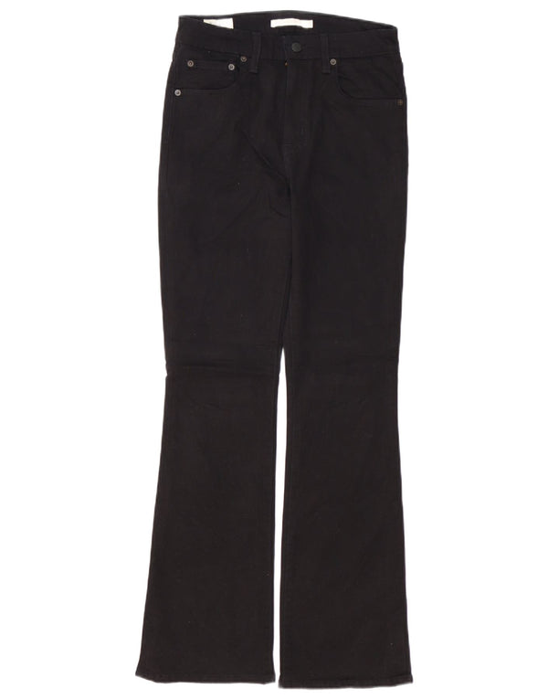 LEVI'S Jeans bootcut da donna 725 a vita alta W28 L30 cotone nero