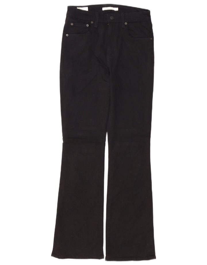 LEVI'S Jeans bootcut da donna 725 a vita alta W28 L30 cotone nero