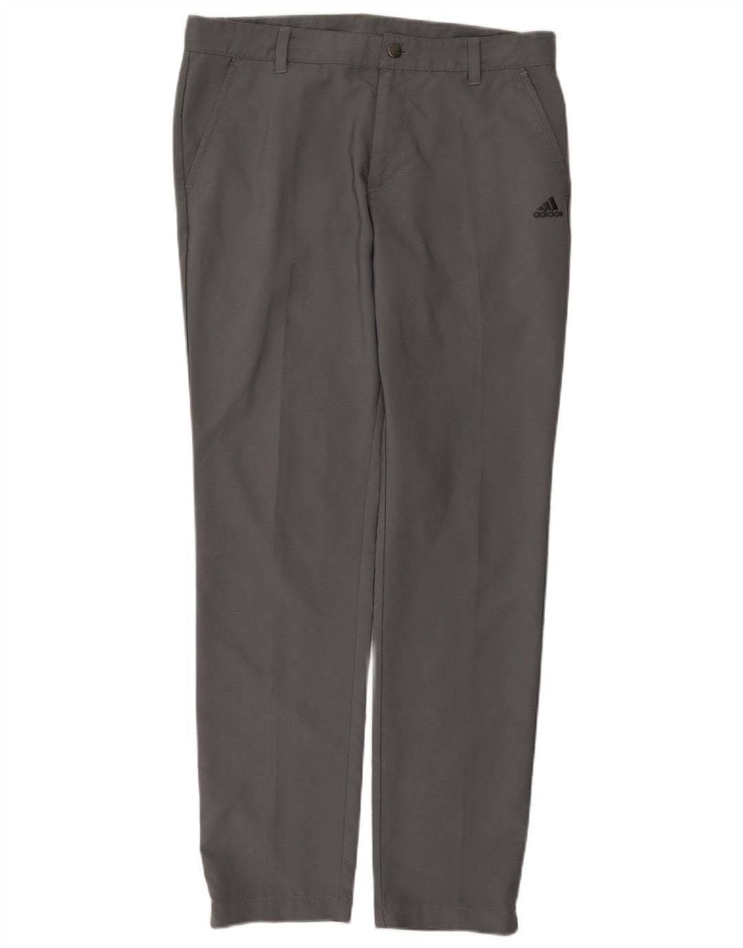Pantaloni chino slim da uomo Adidas W32 L32 poliestere grigio