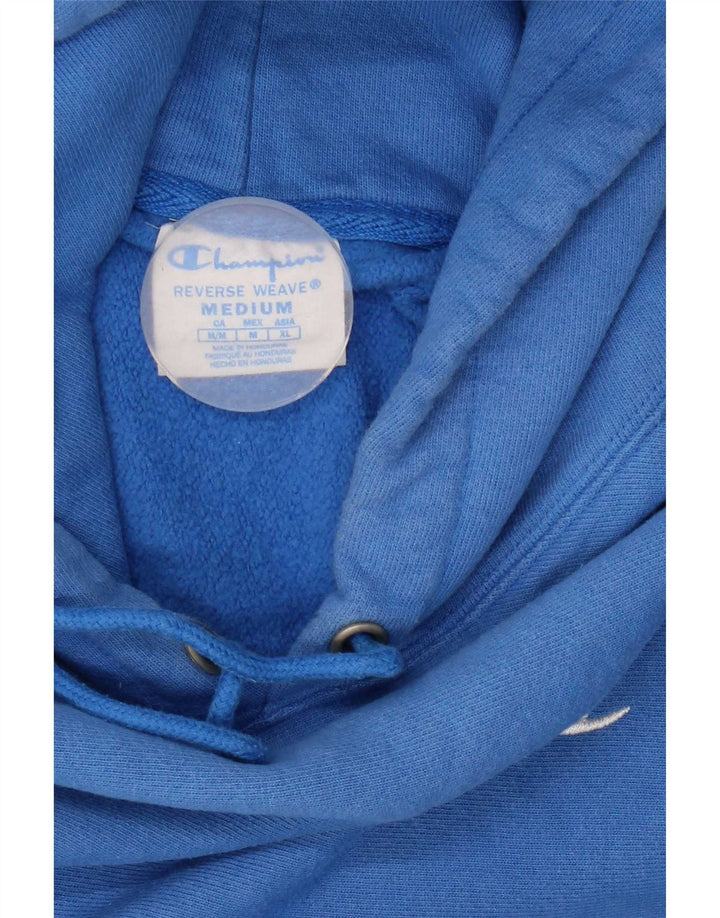 Felpa con cappuccio da uomo Champion in cotone blu medio