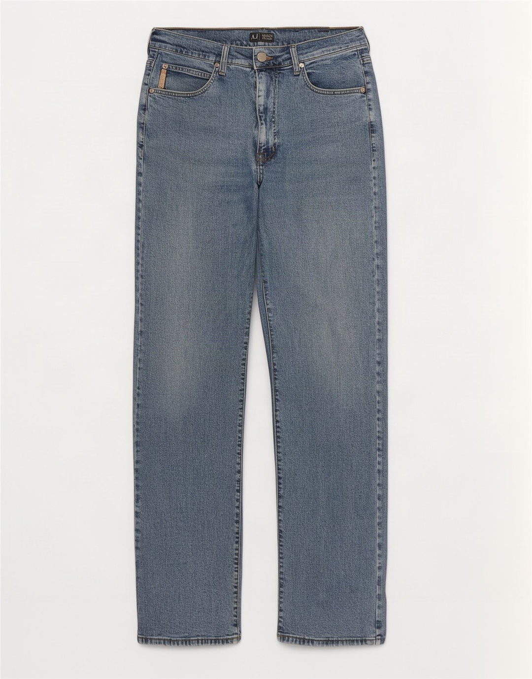 Jeans dritti da uomo Armani W32 L32 in cotone blu