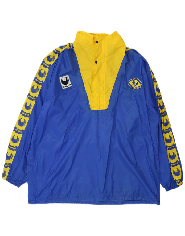 Giacca antipioggia con cappuccio Uhlsport Hellas Verona FC 1993 da uomo UK 42 XL Blu