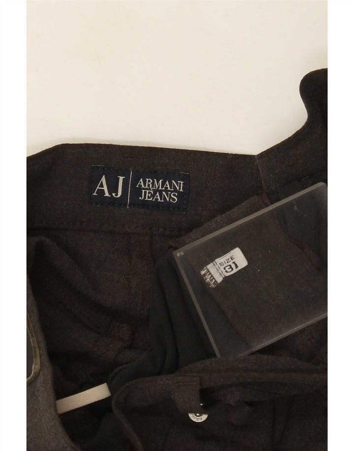 Pantaloni casual dritti da donna Armani W31 L26 Marrone