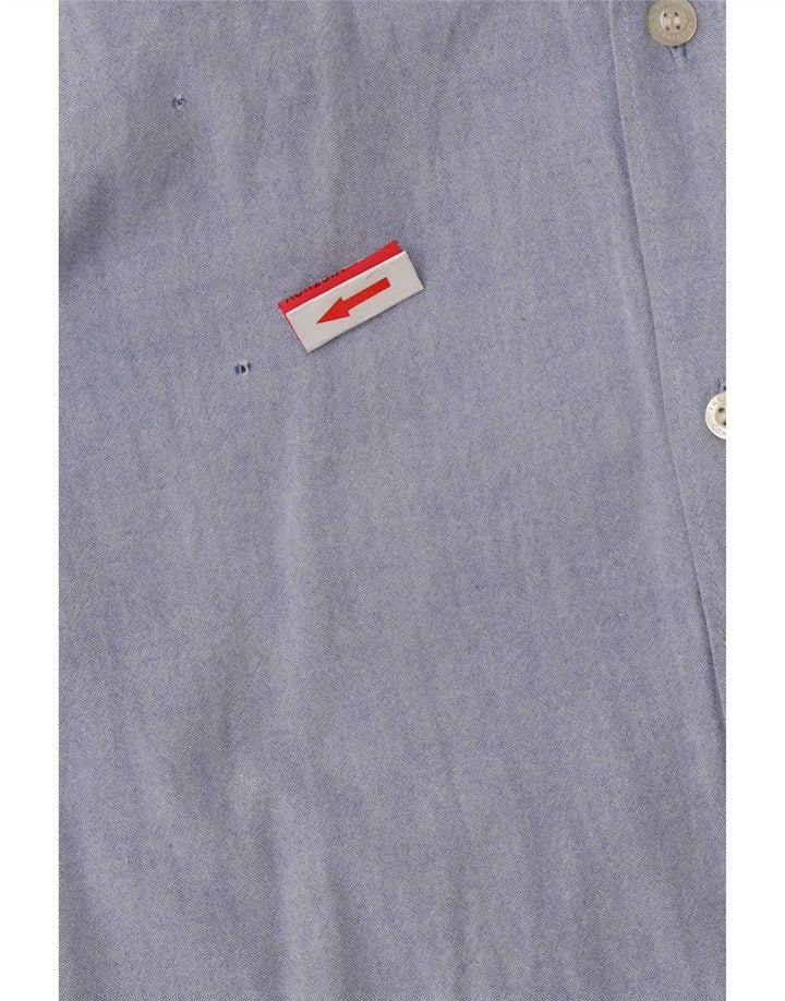 Camicia da uomo French Connection piccola in cotone blu