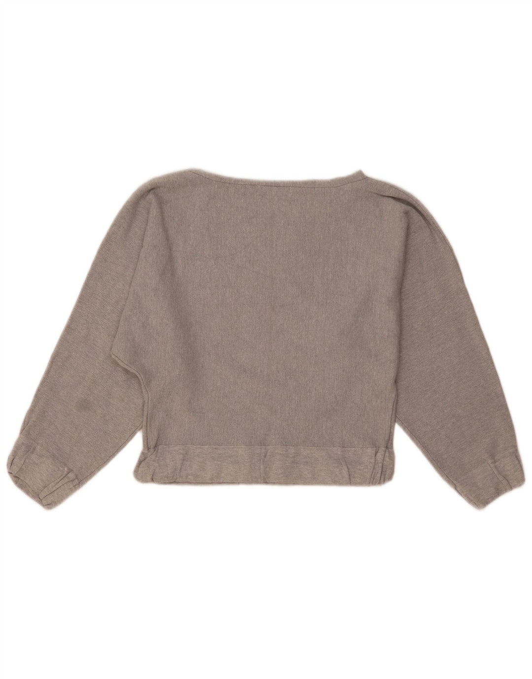 Felpa corta da donna Zara UK 14 Viscosa grigio medio