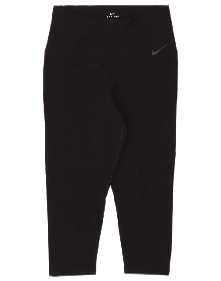 Leggings Nike Dri Fit Capri da donna UK 14 grande nylon nero