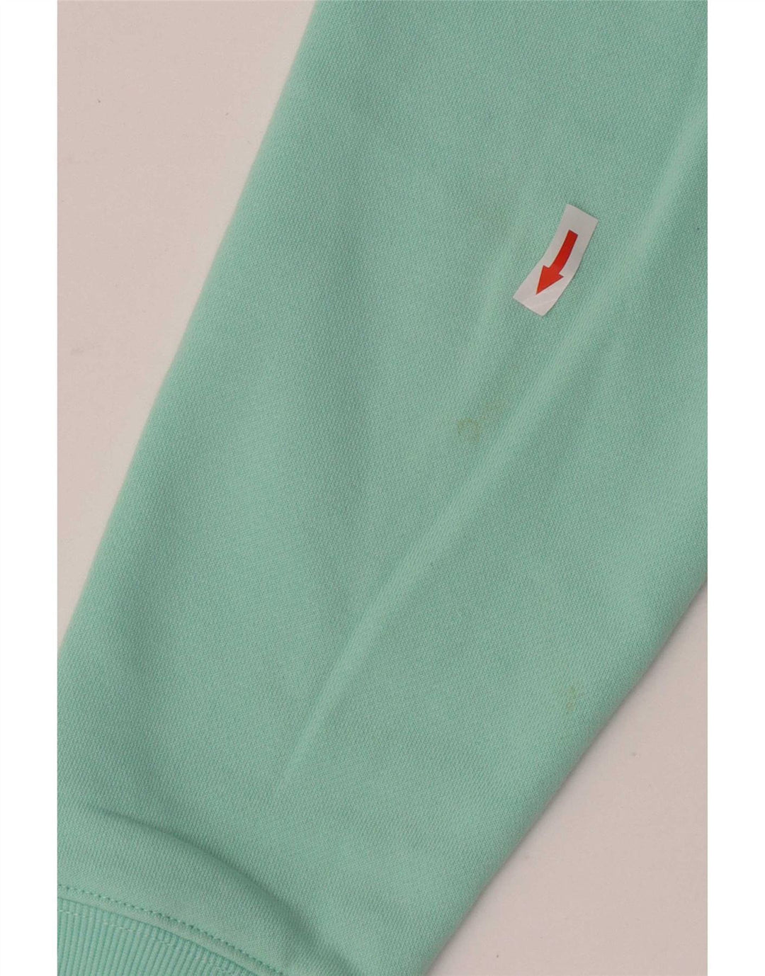 Dkny Donna Crop Oversize Felpa Maglione UK 10 Piccolo Turchese Cotone