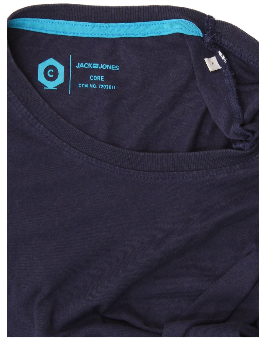 JACK & JONES Mens Core Graphic T-Shirt Top Small Navy Blue