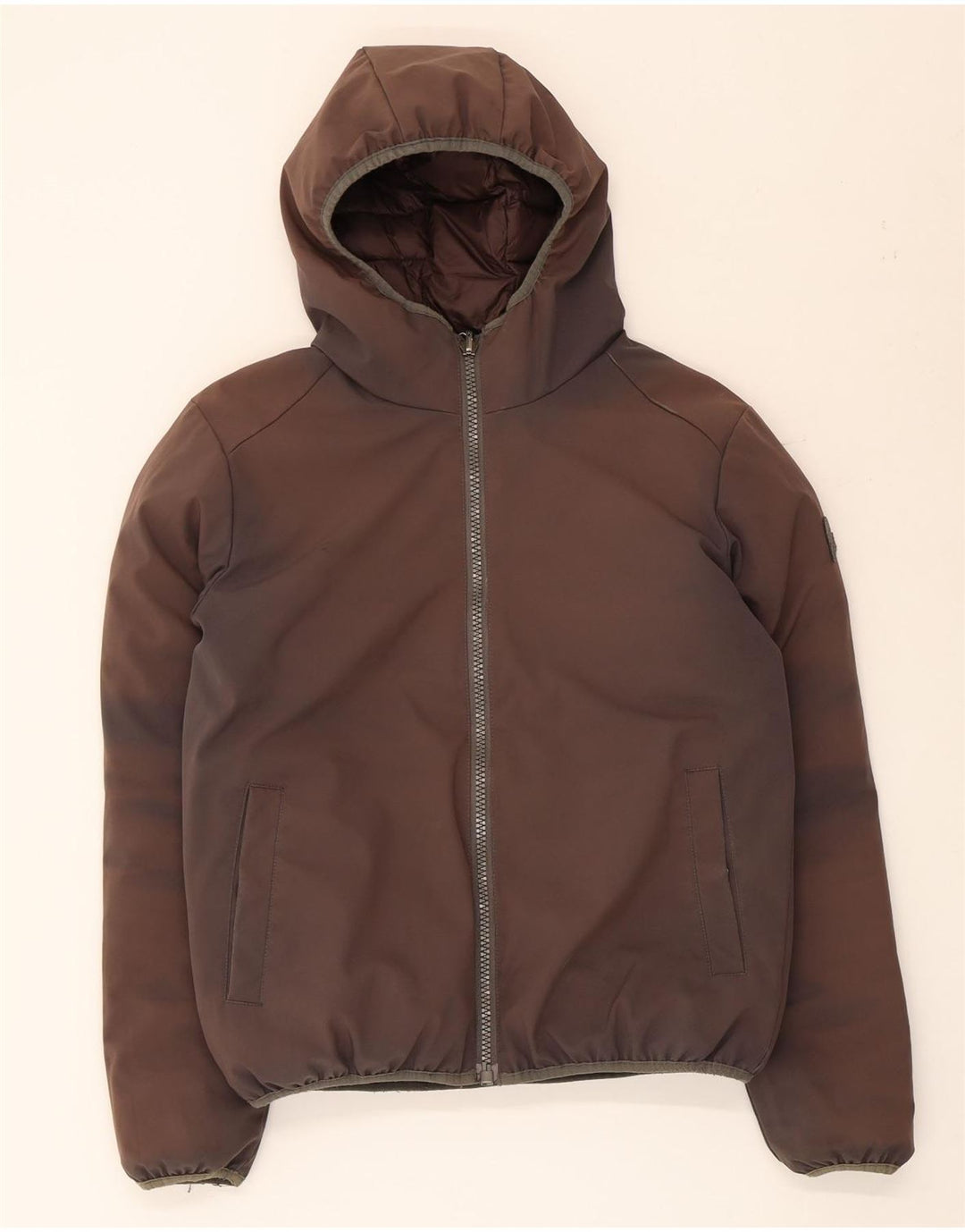 Giacca imbottita reversibile con cappuccio da uomo Invicta UK 36 Small Marrone Poliestere