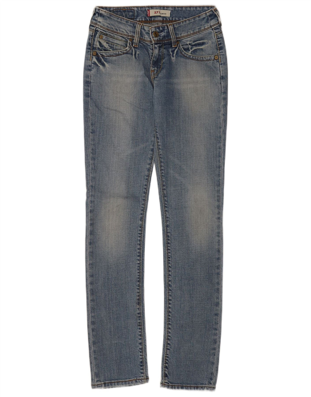 Jeans Levi's 571 Slim da donna W28 L34 cotone blu