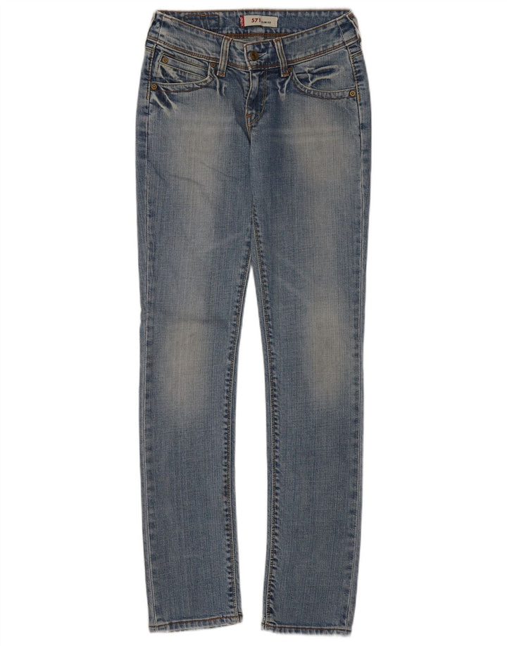 Jeans Levi's 571 Slim da donna W28 L34 cotone blu