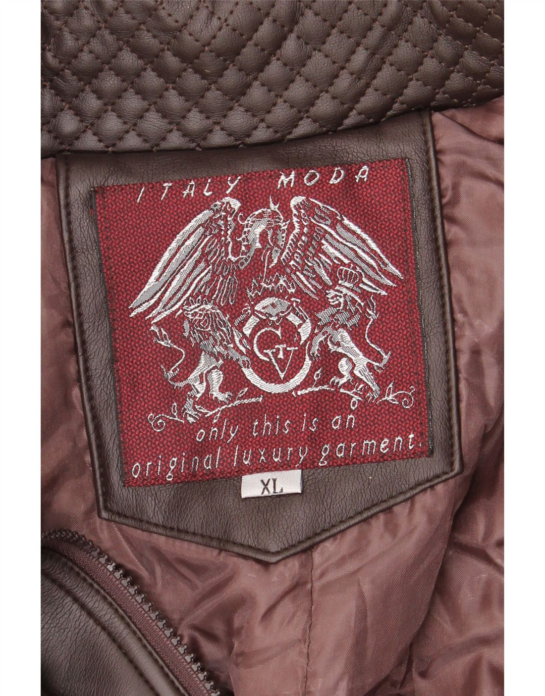 Giacca in pelle vintage da uomo UK 42 XL Marrone