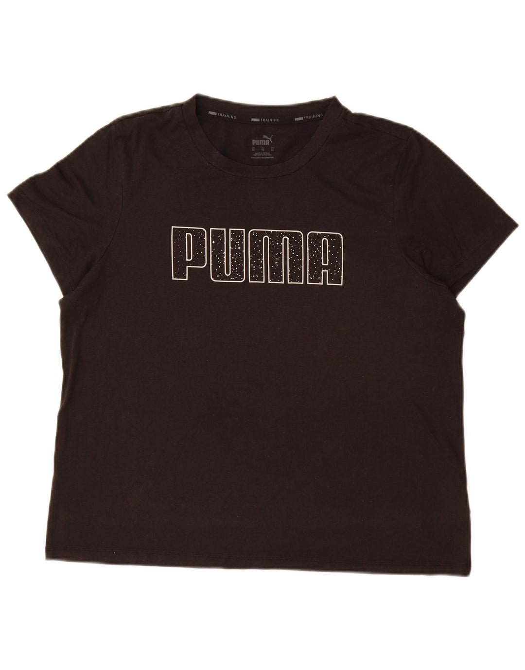 T-shirt grafica da donna Puma Top UK 18 XL poliestere nero