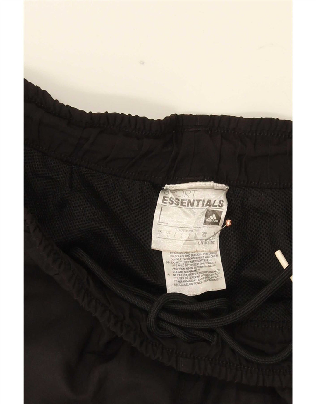 Pantaloni da tuta Adidas Climalite da uomo, pantaloni da jogging, grandi, in poliestere nero