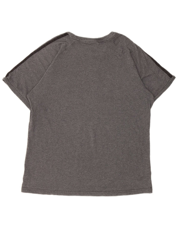 T-shirt da donna Adidas Top UK 18 XL in cotone grigio