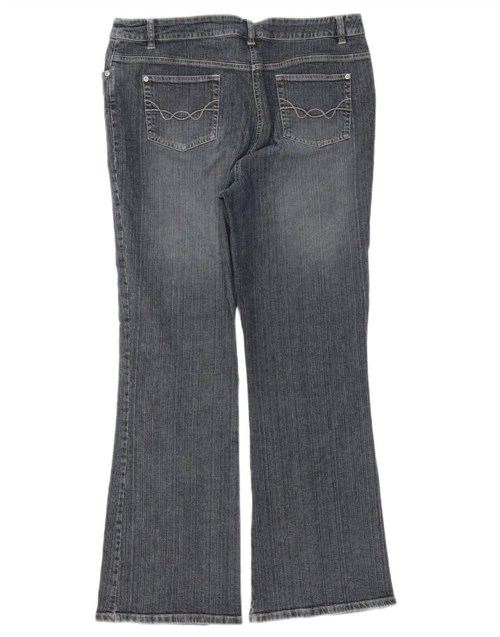 WALLIS Jeans Bootcut da donna UK 16 Large W38 L32 Cotone blu