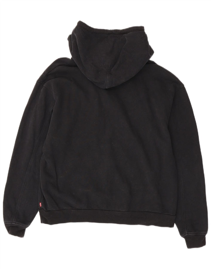 Maglione con cappuccio grafico da uomo Levi's piccolo in cotone nero
