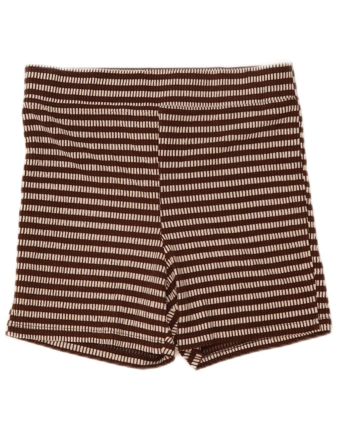 Topshop Pantaloncini sportivi da donna UK 14 Marrone medio a righe