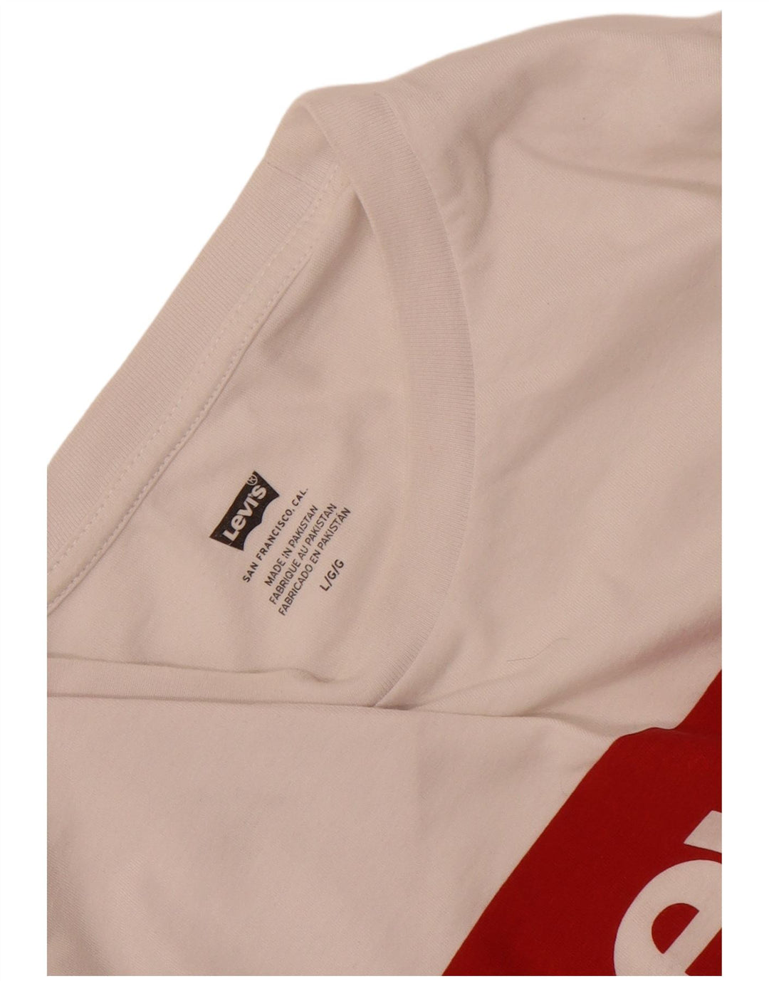 T-shirt grafica da uomo Levi's Top grande bianca
