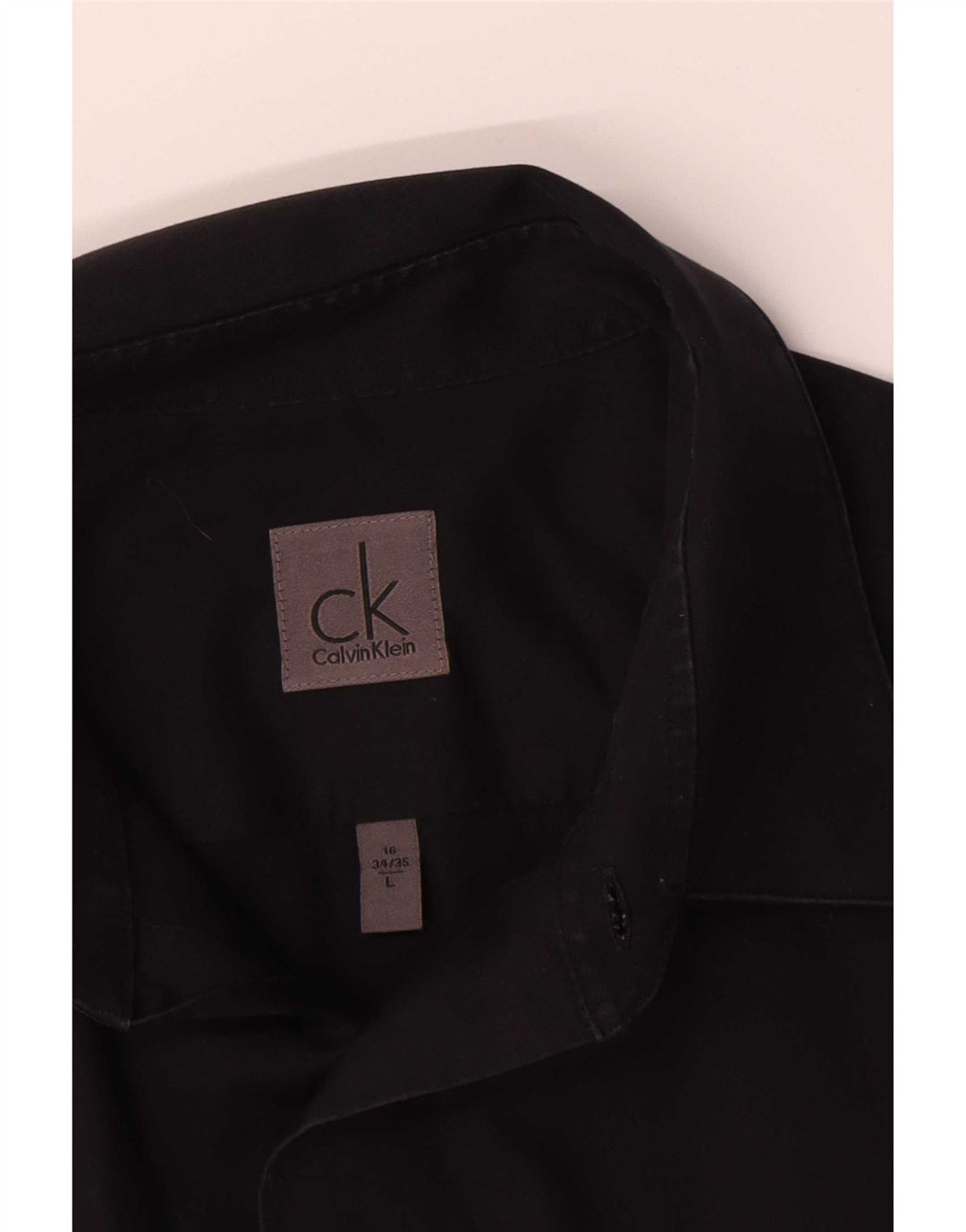 Camicia da uomo Calvin Klein Jeans taglia 16 grande nera
