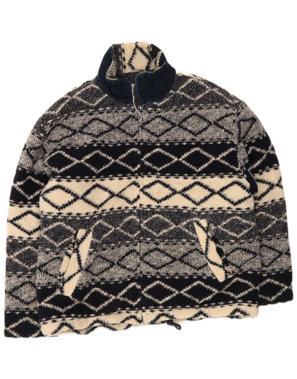 Giubbotto bomber da uomo Wampum UK 44 2XL Poliestere geometrico grigio