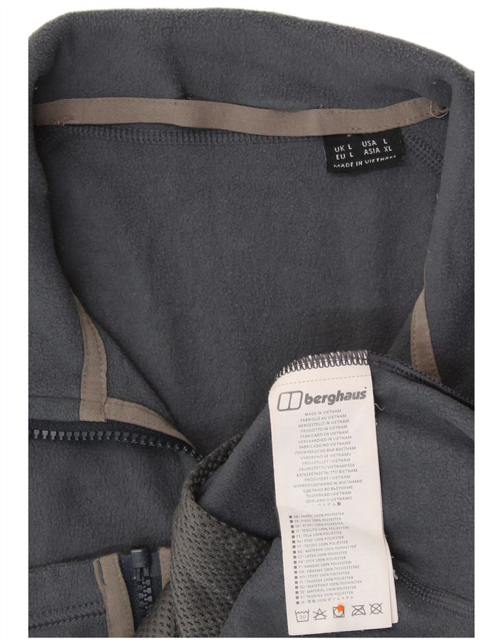 Giacca in pile da uomo BERGHAUS UK 40 grande poliestere grigio