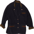SCHNEIDERS Womens Overcoat UK 12 Medium Navy Blue Wool Vintage Schneiders and Second-Hand Schneiders from Messina Hembry 