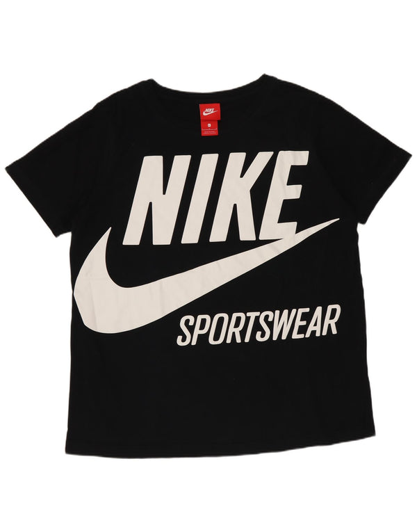 T-shirt grafica da donna Nike Top UK 16 grande nera