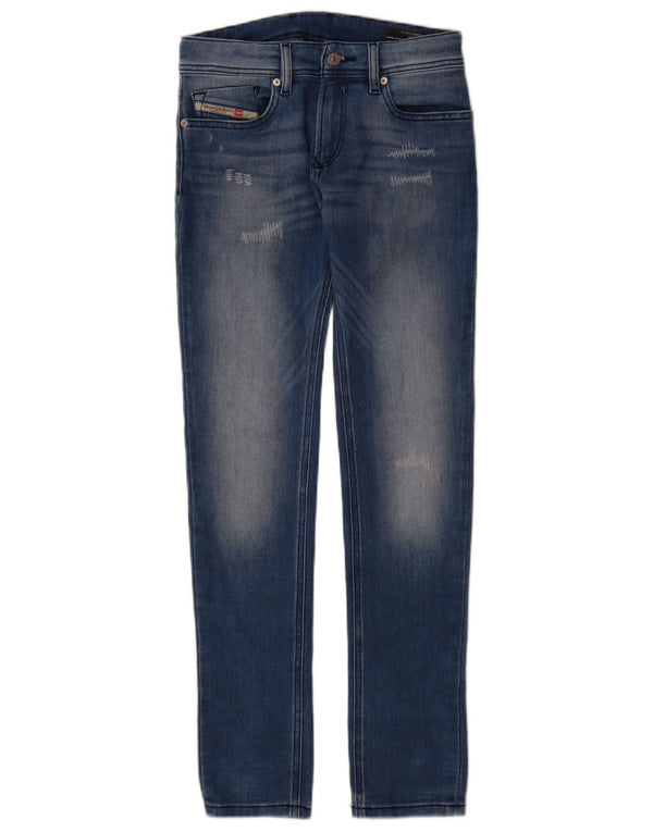 Diesel Jeans skinny effetto consumato Sleenker da ragazzo 13-14 anni W28 L31 Blu