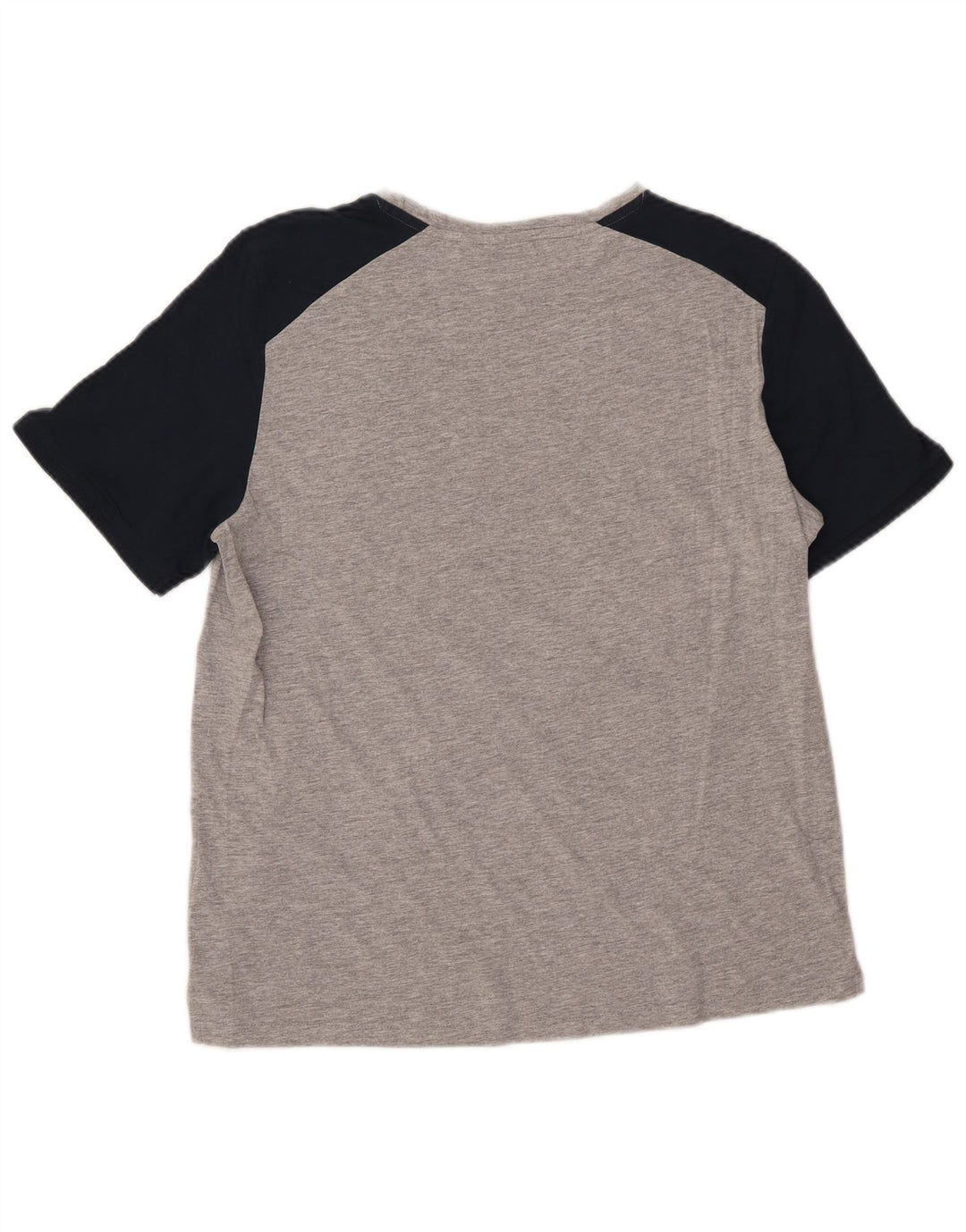 T-shirt grafica da uomo NFL Top grande in cotone color block grigio