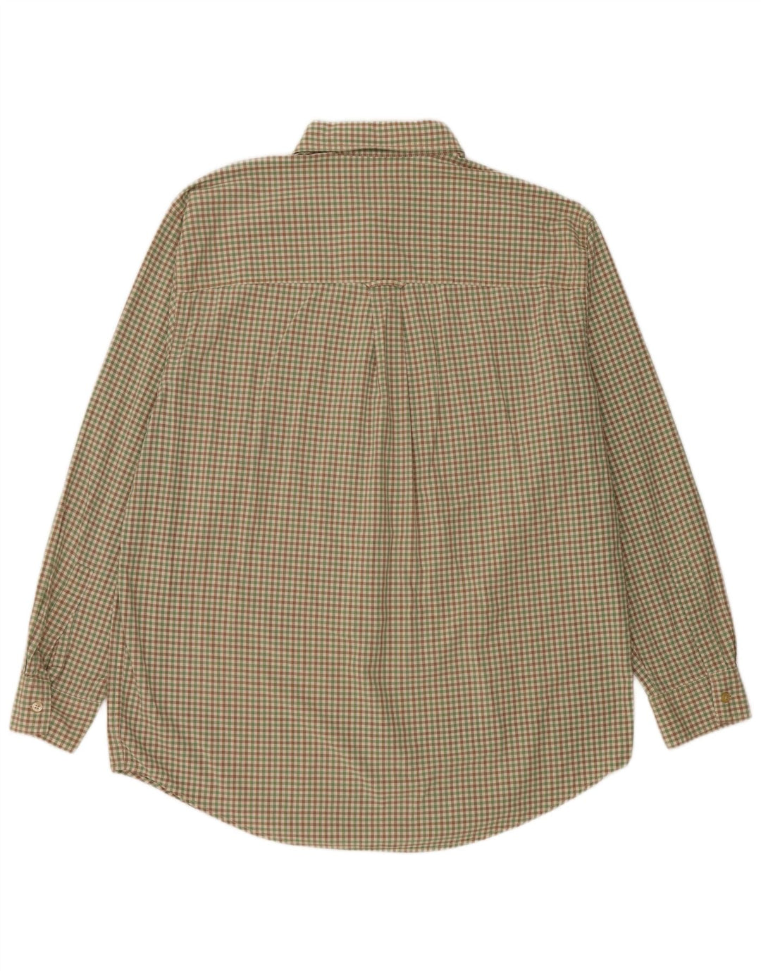 Camicia da uomo Chaps grande in cotone a quadretti verde