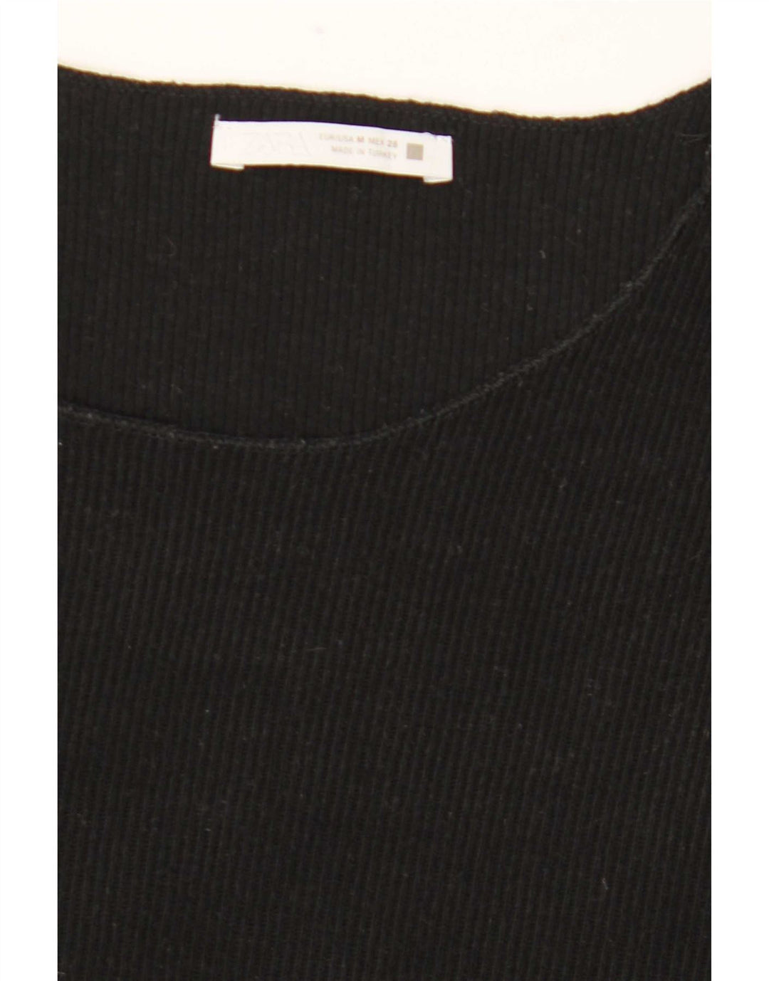 T-shirt Zara da donna Top UK 14 media nera