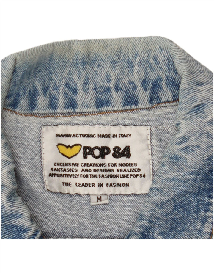 POP 84 Mens Denim Gilet UK 38 Medium Blue