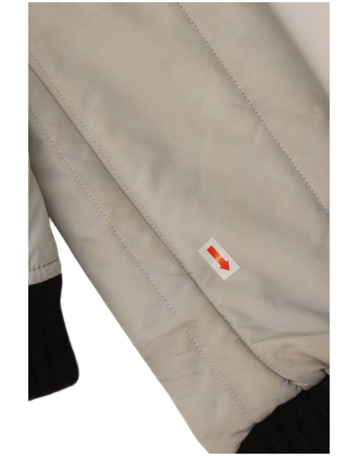 REFRIGIWEAR Giubbotto bomber con cappuccio da donna UK 14 medio bianco poliammide