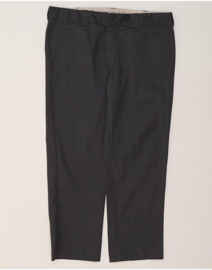 Pantaloni chino dritti slim da uomo Dickies W38 L30 poliestere grigio