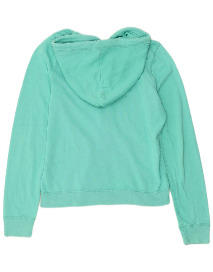 Maglione con cappuccio e zip grafica da donna HOLLISTER UK 14 cotone turchese medio