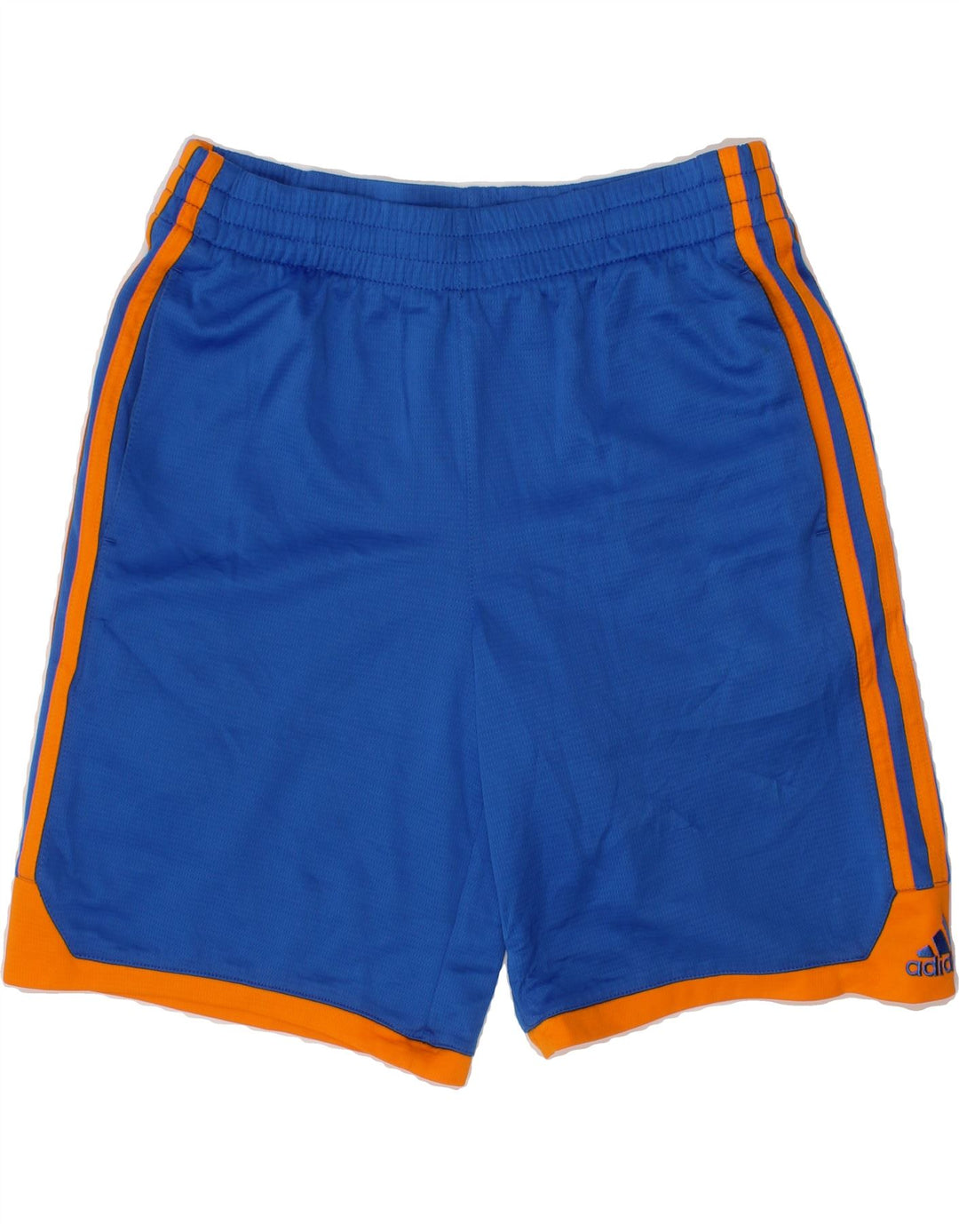 ADIDAS Boys Sport Shorts 7-8 Years Small Blue Polyester Vintage Adidas and Second-Hand Adidas from Messina Hembry 