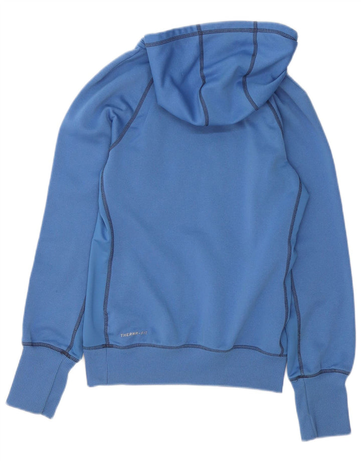 Felpa con cappuccio grafica da donna Nike UK 10 Small blu poliestere