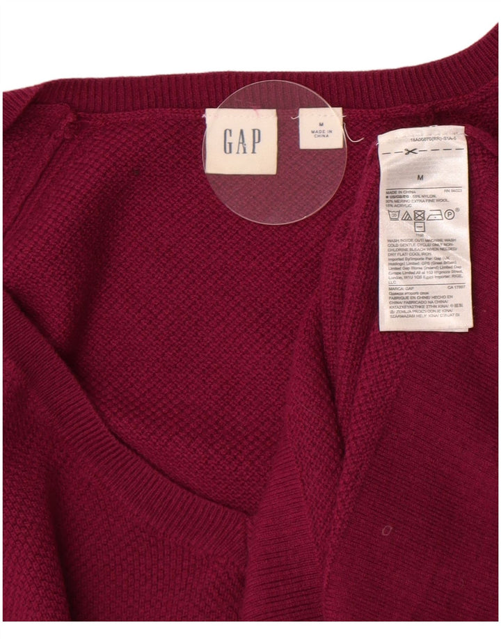 Maglione maglione con scollo a V da donna Gap UK 14 Nylon viola medio