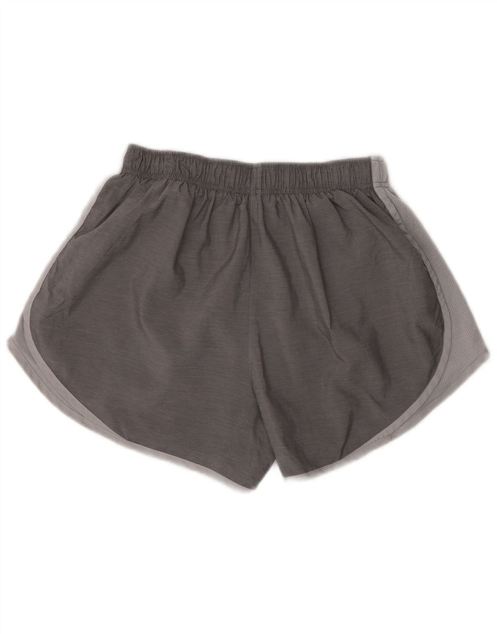 Pantaloncini sportivi da donna Nike UK 12 Poliestere color block grigio medio