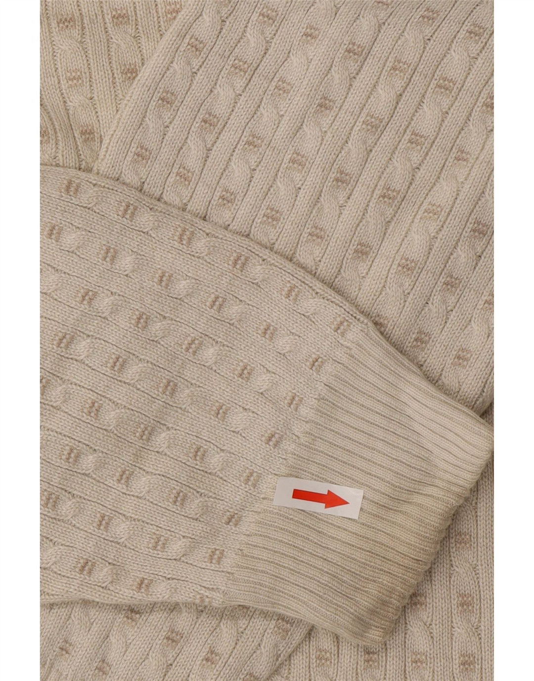 Maglione maglione girocollo da uomo Marks & Spencer medio acrilico bianco sporco