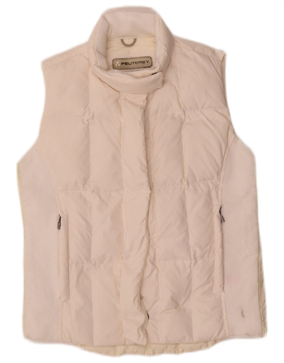 Gilet imbottito da donna PEUTEREY EU 42 Large nylon bianco