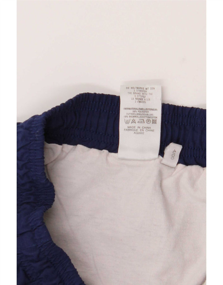 Pantaloncini sportivi da uomo Adidas Large blu navy in poliestere
