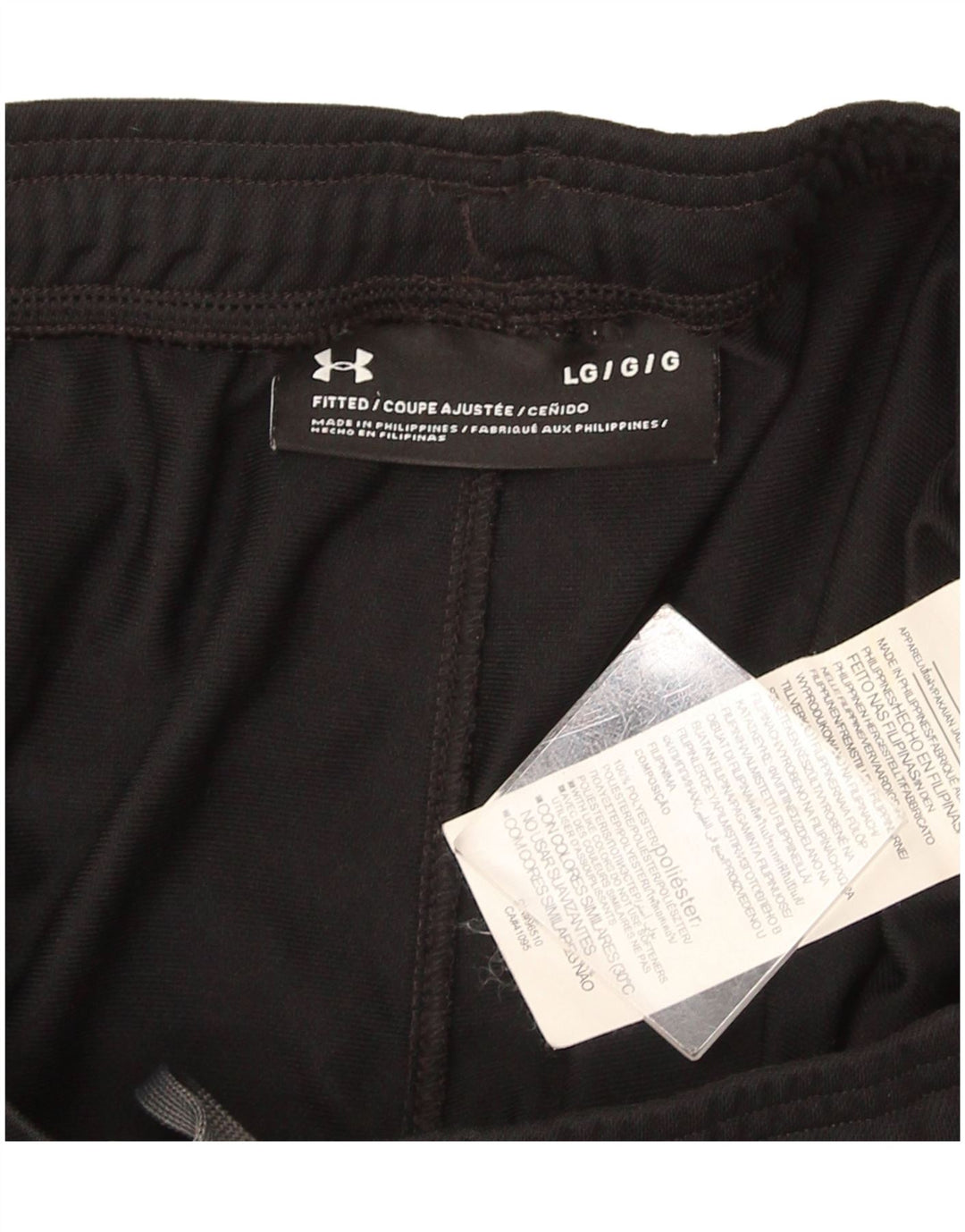 Pantaloni da tuta da uomo Under Armour grandi in poliestere nero