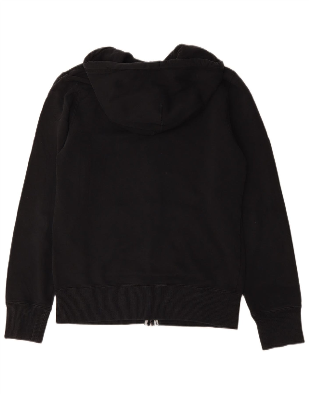 Felpa con cappuccio e zip Nike da uomo piccola in cotone nero