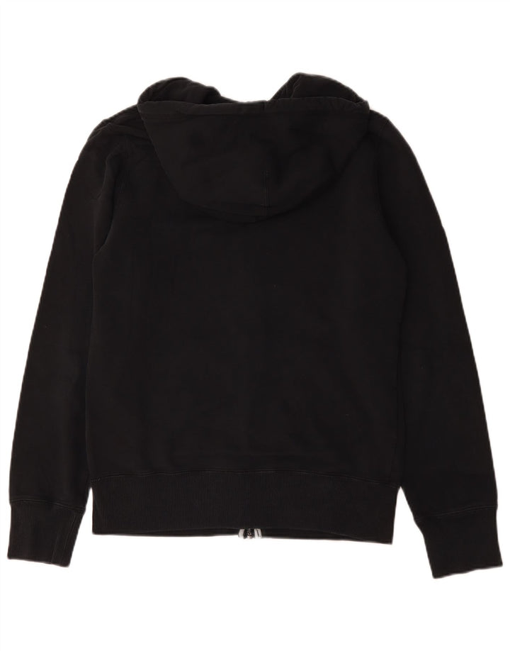 Felpa con cappuccio e zip Nike da uomo piccola in cotone nero