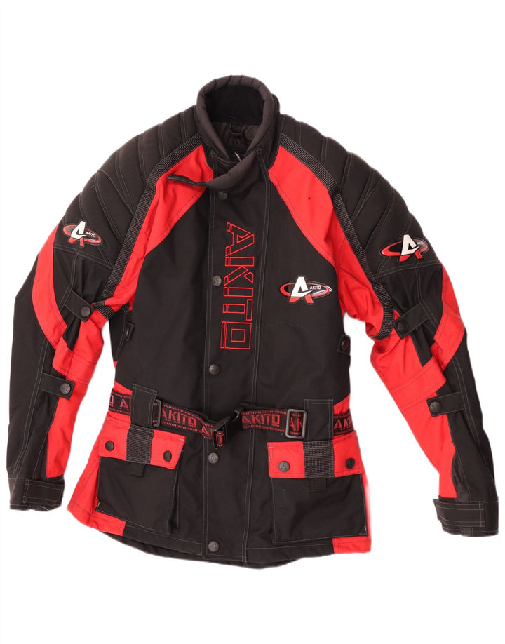 Giacca Akito da uomo Motorstyle Graphic Racer UK 36 Small Black Colourblock
