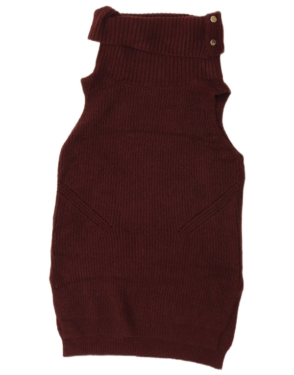 Canotta oversize da donna Oasis UK 6 XS Acrilico bordeaux