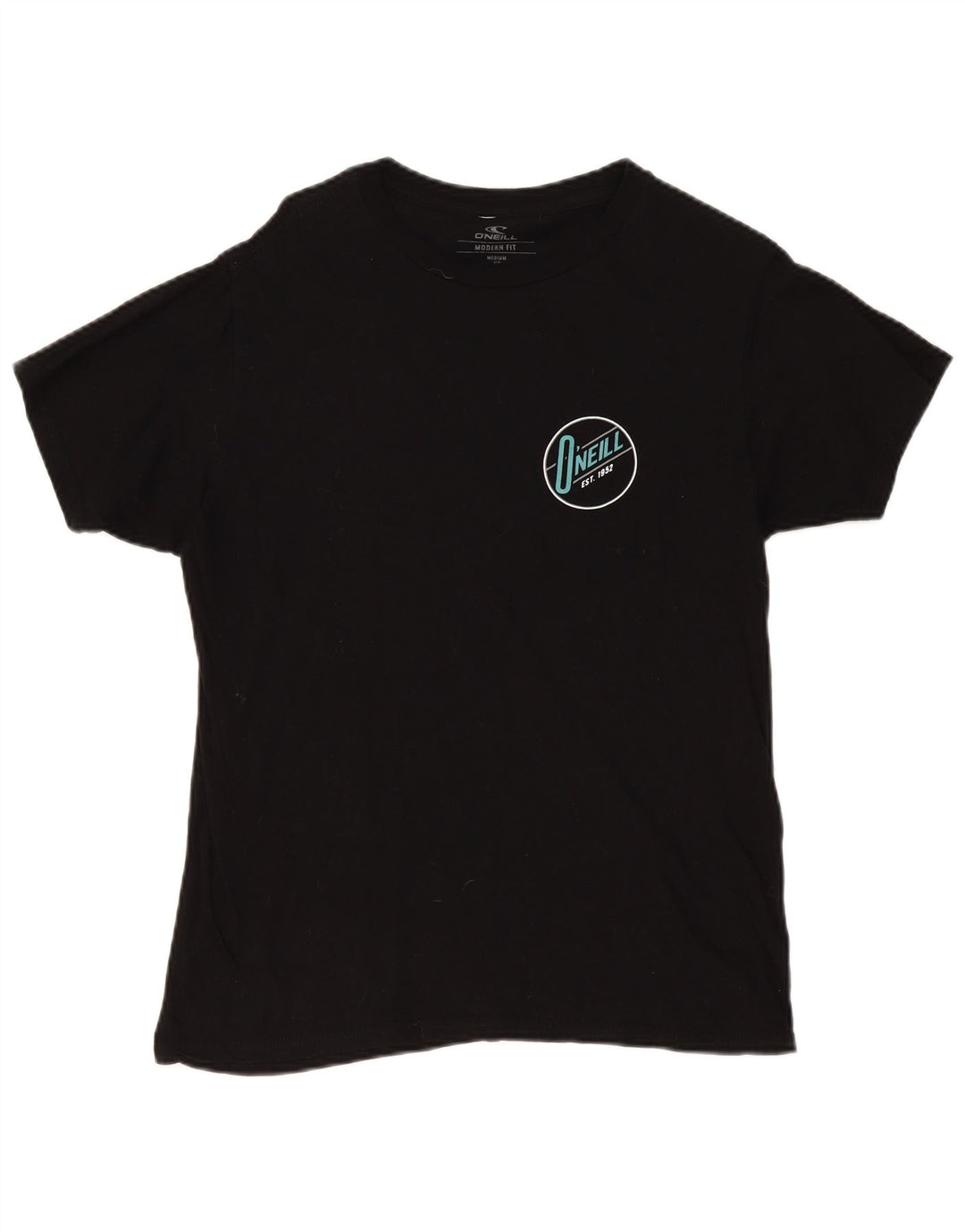 T-shirt grafica da donna O'Neill Modern Fit UK 16 cotone nero medio