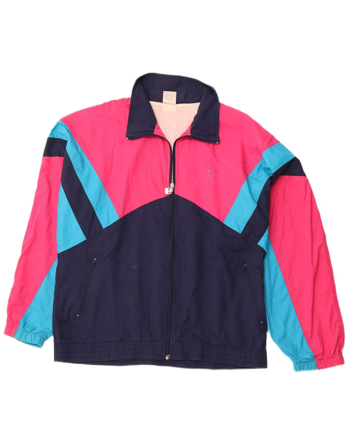 Giacca da tuta da uomo LEOPARD XL in poliestere color block blu navy